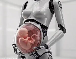 O futuro que assusta: robôs humanoides “grávidos” e o dilema da vida artificial.