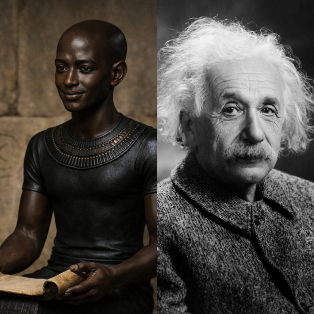 Einstein revolucionou a física. Imhotep fundou o pensamento científico.